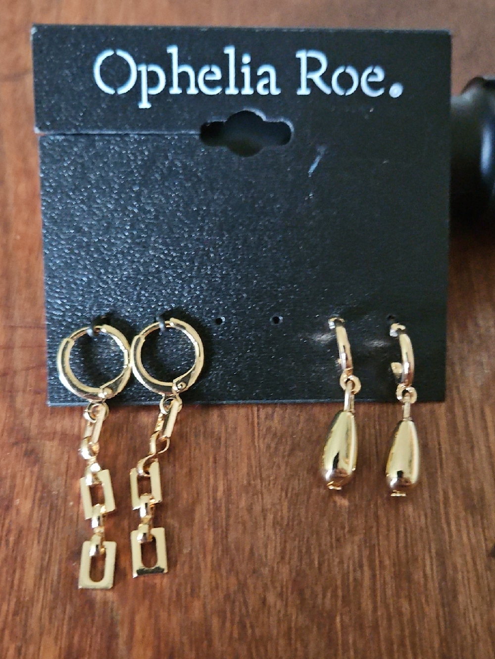 Ophelia Gold-Tone  Drop Earrings Set